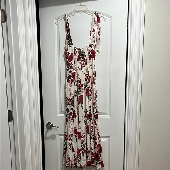 Reformation Nikita Red and White Floral Dress - Picture 9 of 12